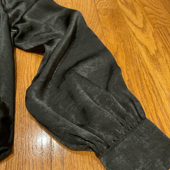 MENDOCINO BLACK SATIN TOP - Picture 10 of 15